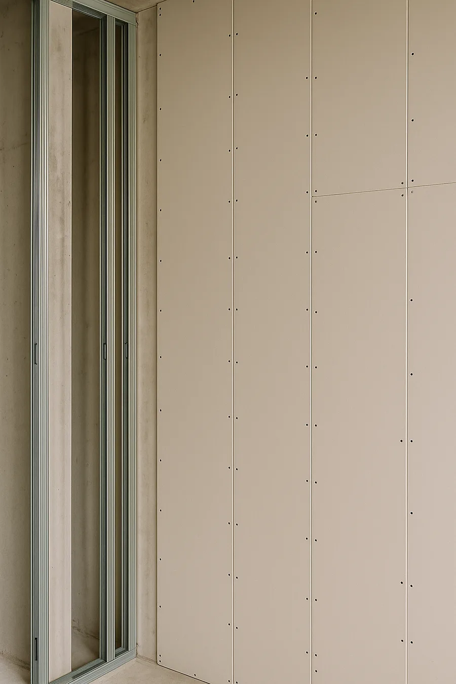 Wandverkleidung mit Gipskartonplatten
